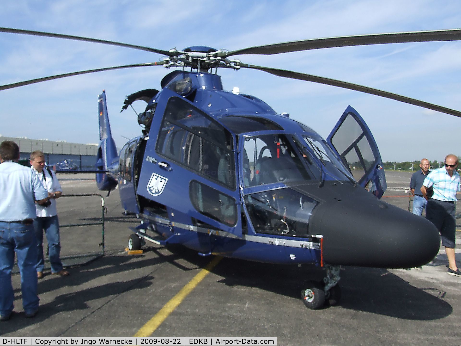 D-HLTF, Eurocopter EC-155B C/N 6562, Eurocopter EC155B of the Bundespolizei (german federal police) at the Bonn-Hangelar centennial jubilee airshow