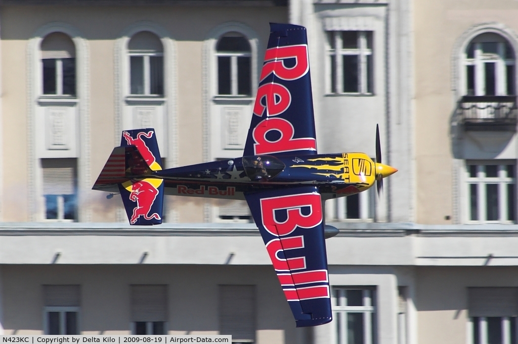 N423KC, 2009 Zivko Edge 540 C/N 0044, Red Bull Air Race Budapest -Kirby Chambliss