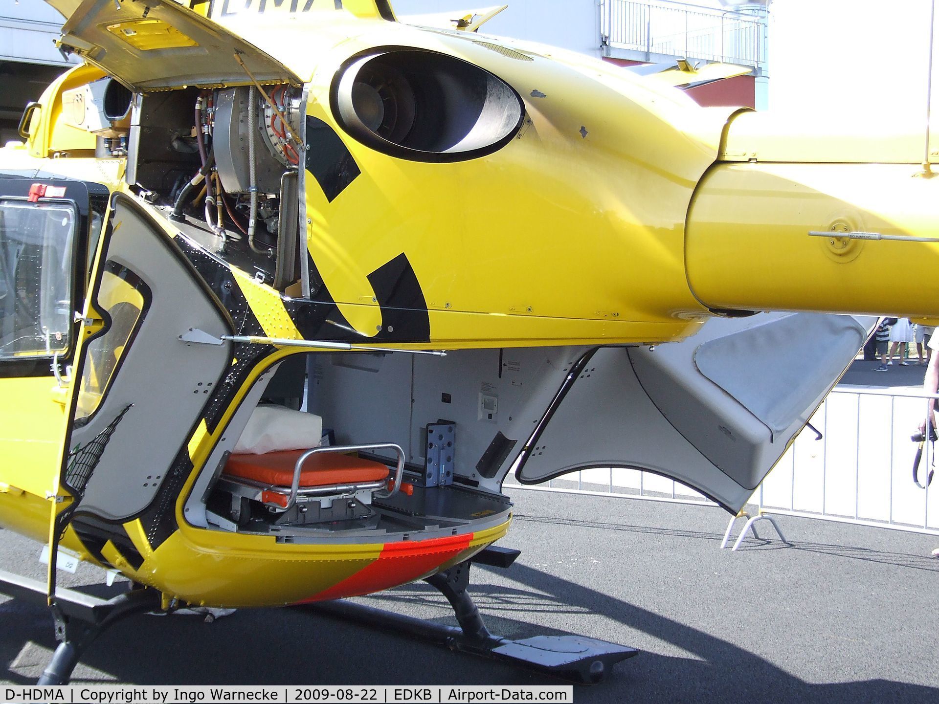 D-HDMA, Eurocopter EC-135P-2 C/N 0239, Eurocopter EC135P2 'Christoph 20' EMS-helicopter of ADAC Luftrettung (EMS) at the Bonn-Hangelar centennial jubilee airshow