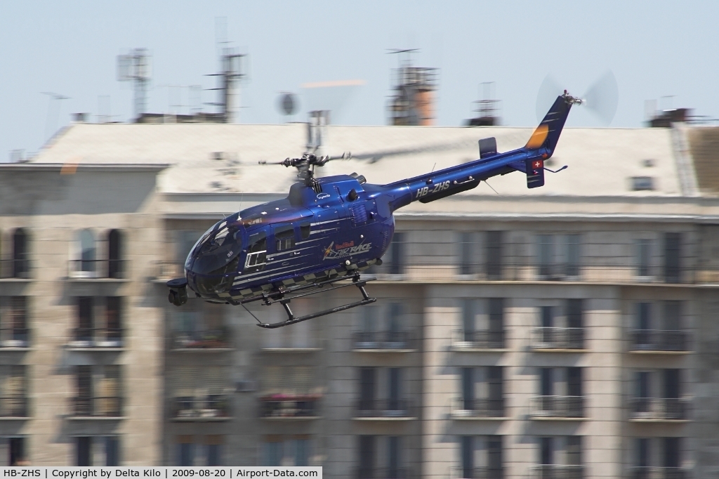 HB-ZHS, 1982 Eurocopter Bo-105CBS-4 C/N S-606, Red Bull Air Race Budapest