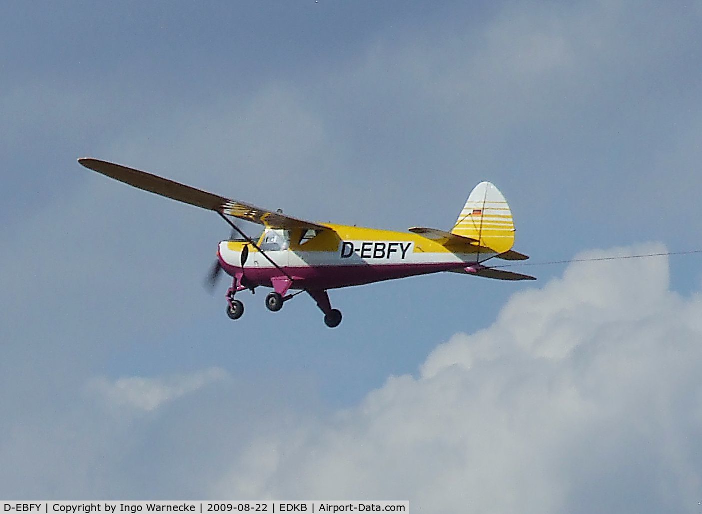 D-EBFY, 1961 Putzer Elster B C/N 022, Pützer Elster B  at the Bonn-Hangelar centennial jubilee airshow