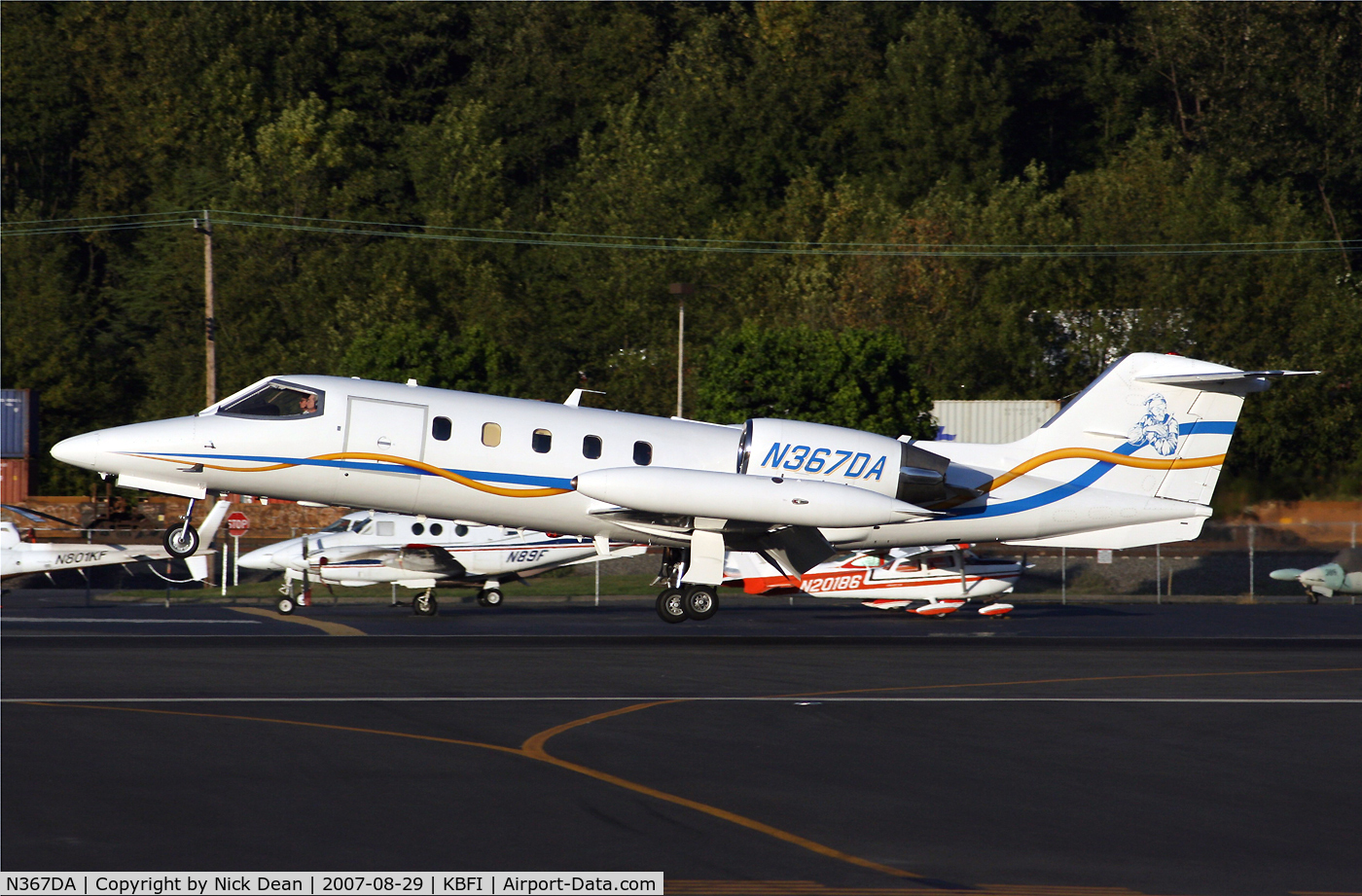 N367DA, Gates Learjet 35A C/N 599, KBFI