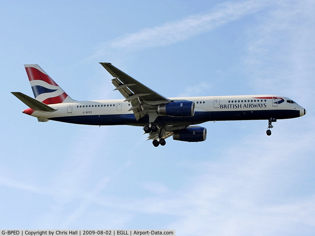 G-BPED, 1991 Boeing 757-236ET C/N 25059, British Airways