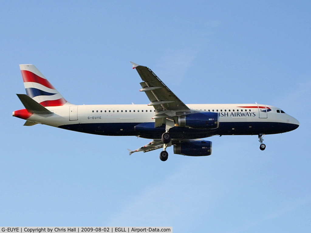 G-EUYE, 2009 Airbus A320-232 C/N 3912, British Airways