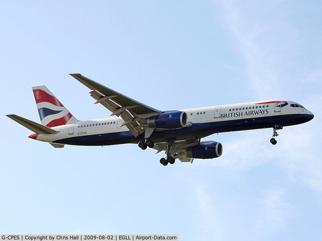 G-CPES, 1998 Boeing 757-236 C/N 29114, British Airways