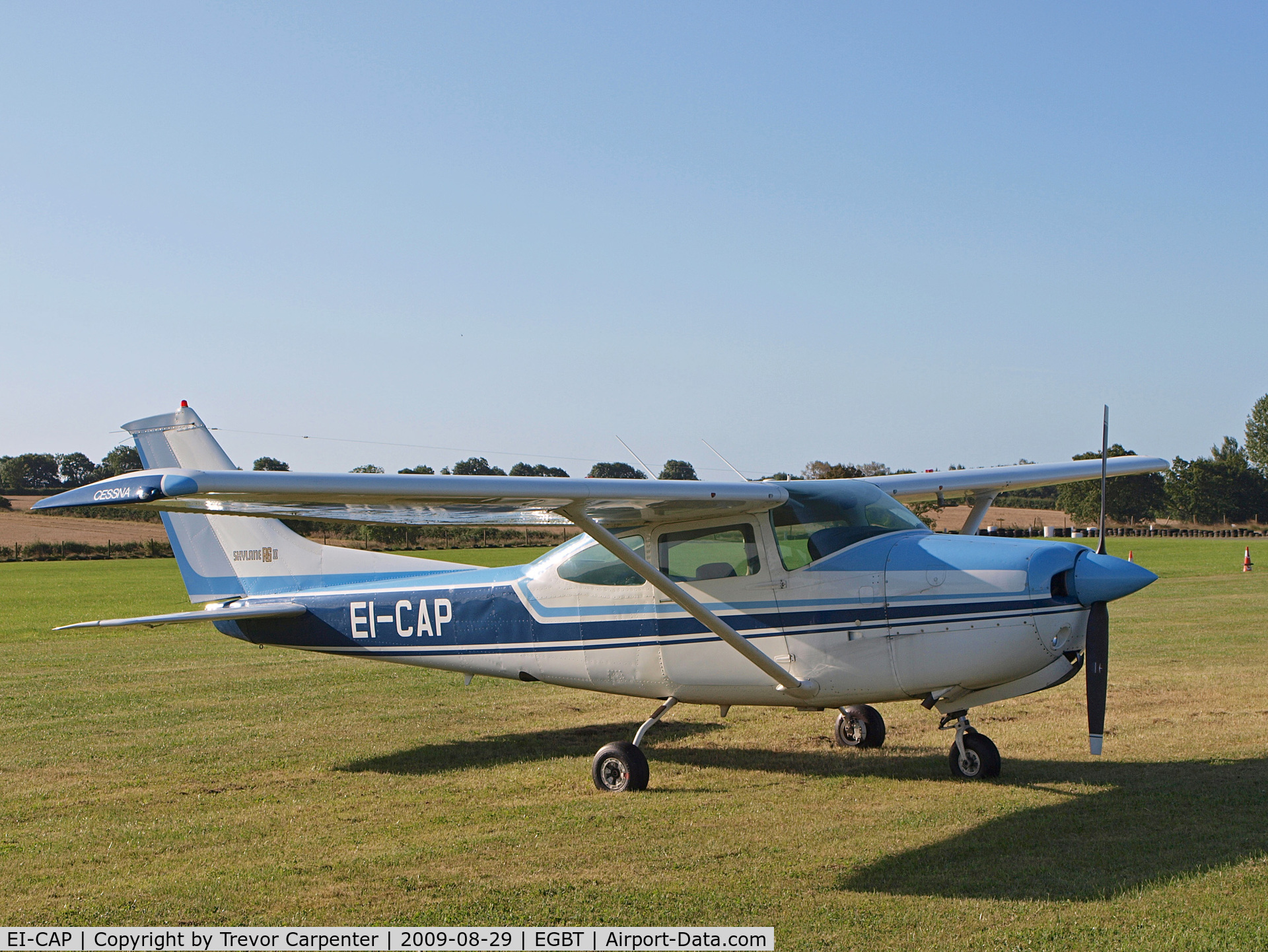 EI-CAP, Cessna R182RG Skylane RG C/N R18200056, parked at Turweston, UK