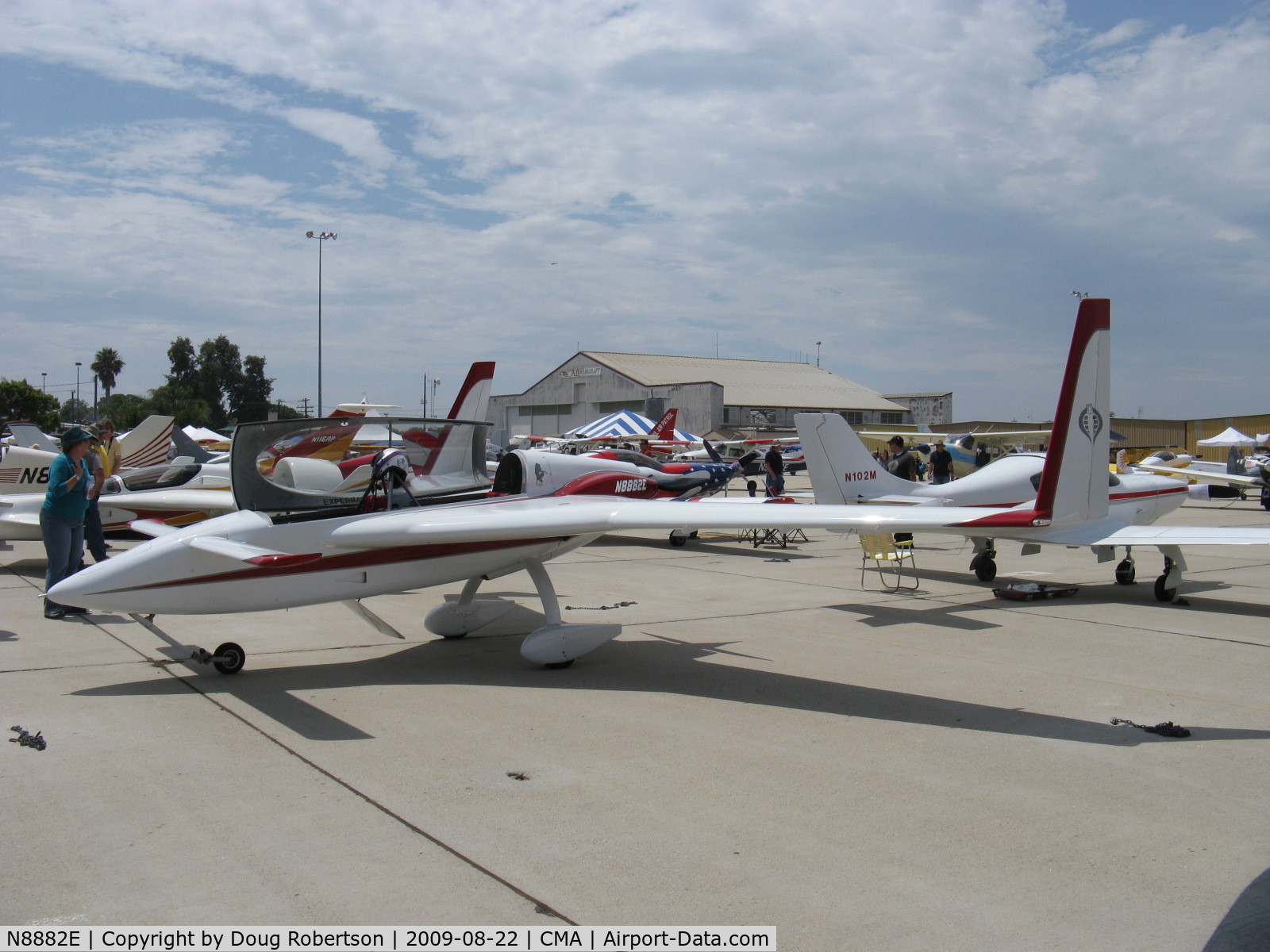 N8882E, 2008 Rutan Long-EZ C/N 001 (N8882E), 2008 Randall RED DEVIL canard , Lycoming O-320-E2D 150 Hp