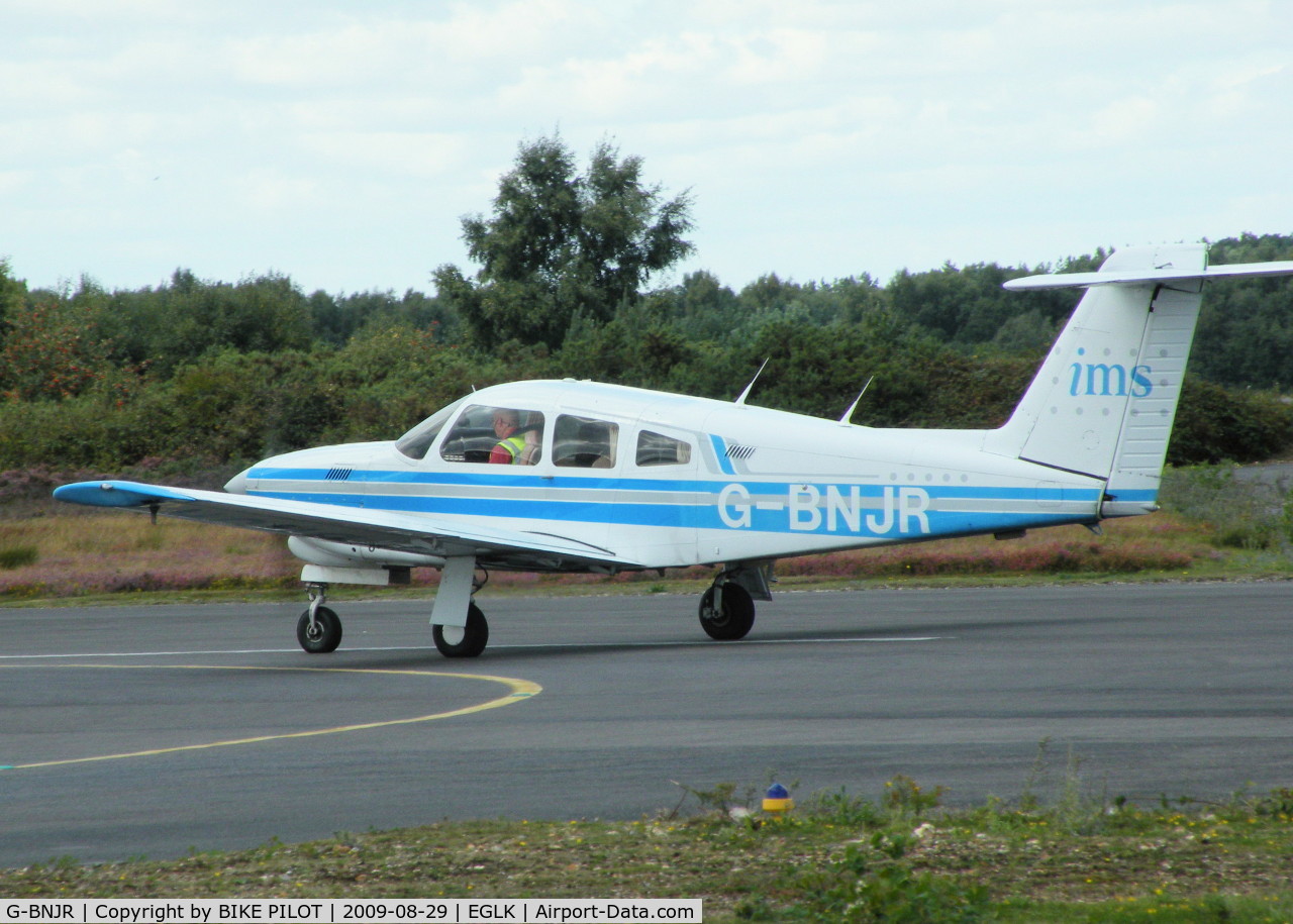 G-BNJR, 1980 Piper PA-28RT-201T Turbo Arrow IV Arrow IV C/N 28R-8031104, RESIDENT ARROW IV LINED UP ON RWY 25