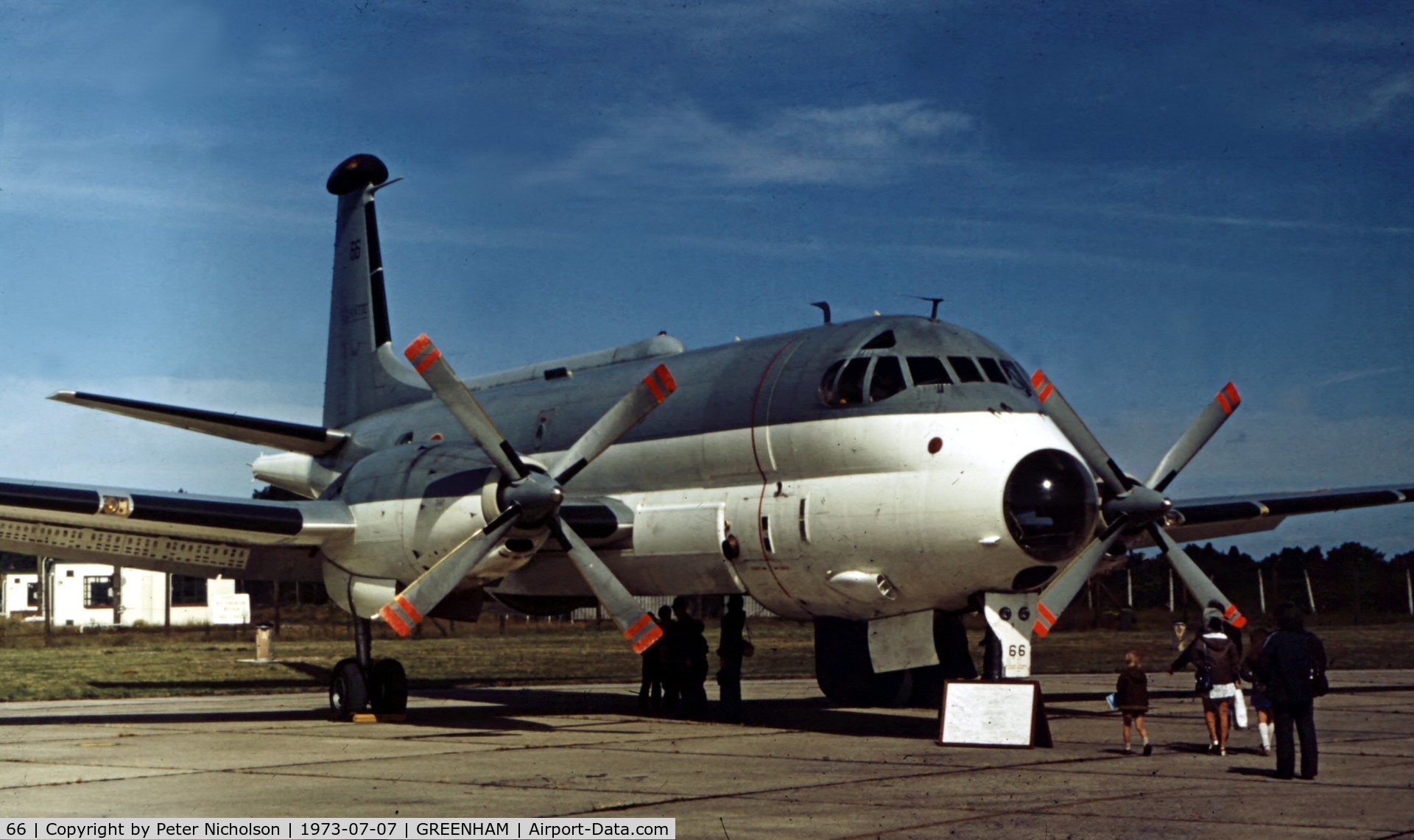 66, Breguet 1150 Atlantic C/N 66, Another view of 24 Flotille's Atlantic on display at the 1973 Intnl Air Tattoo at RAF Greenham Common.