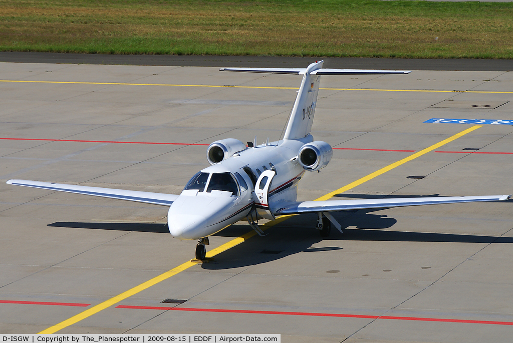 D-ISGW, 1994 Cessna 525 CitationJet C/N 5250070, One of the smaller Bizzjets today at the Special Place in FRA.