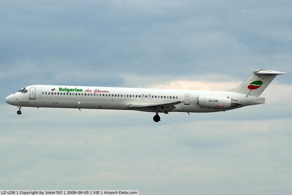 LZ-LDR, 1985 McDonnell Douglas MD-82 (DC-9-82) C/N 49277, Bulgarian Air Charter McDonnell Douglas MD-82