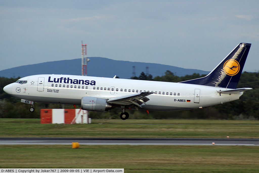 D-ABES, 1992 Boeing 737-330 C/N 26432, Lufthansa Boeing 737-330