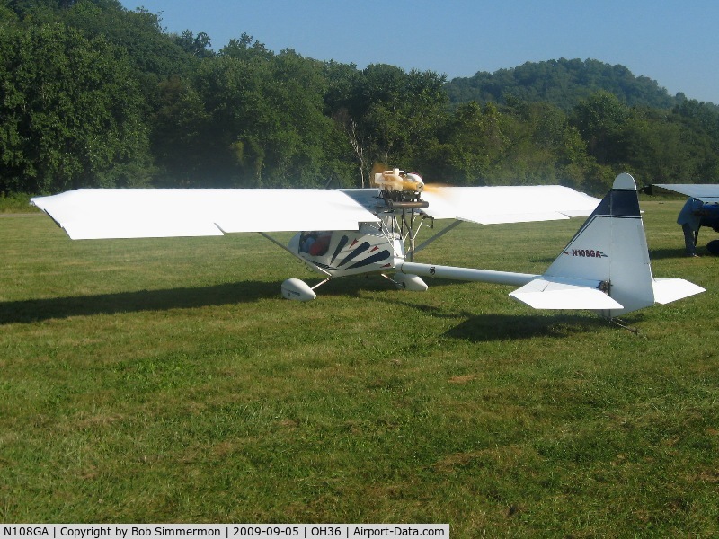 N108GA, 2002 Kolb Twinstar Mk III C/N MT00100023, EAA breakfast fly-in at Zanesville, Ohio