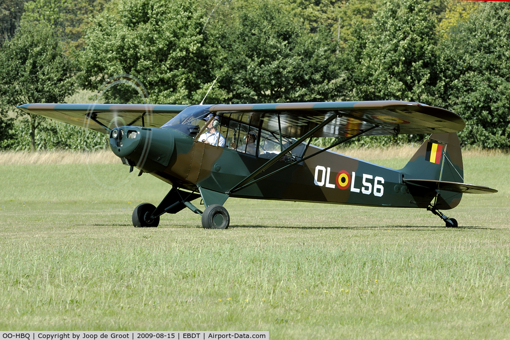 OO-HBQ, Piper L-18C Super Cub (PA-18-95) C/N 18-3130, Diest old timer fly in