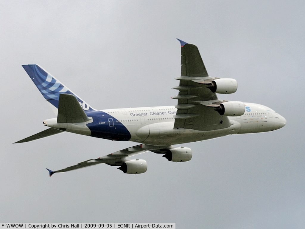 F-WWOW, 2005 Airbus A380-841 C/N 001, Displaying at the Airbus families day