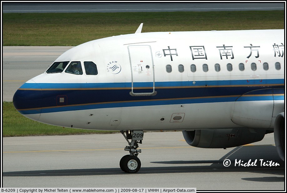 B-6209, 2005 Airbus A319-132 C/N 2558, China Southern Airlines