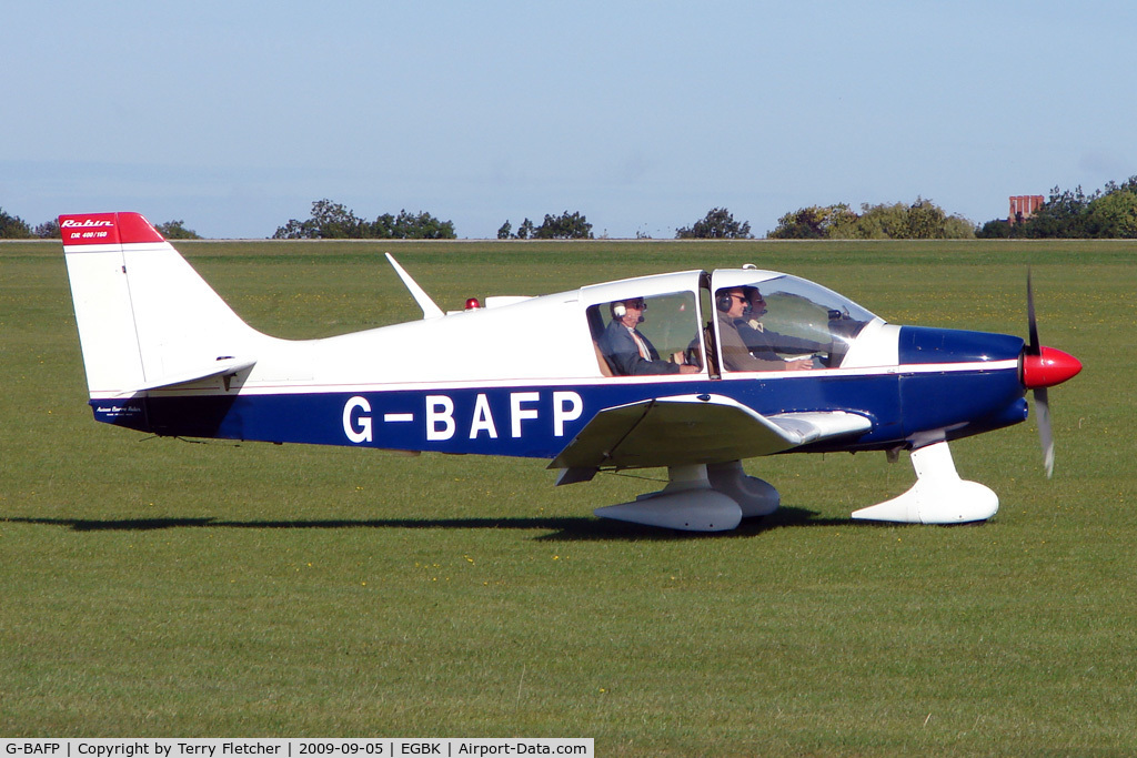 G-BAFP, 1972 Robin DR-400-160 Chevalier C/N 735, Visitor to the 2009 Sywell Revival Rally
