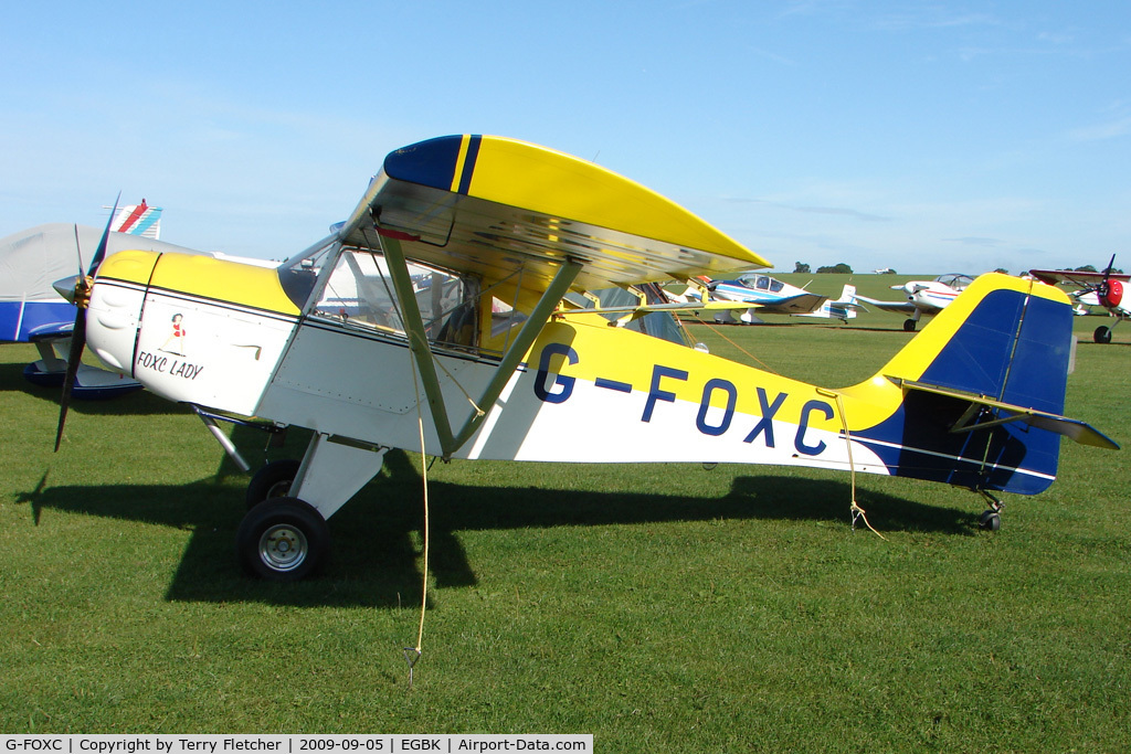 G-FOXC, 1991 Denney Kitfox Mk3 C/N PFA 172-11900, Visitor to the 2009 Sywell Revival Rally