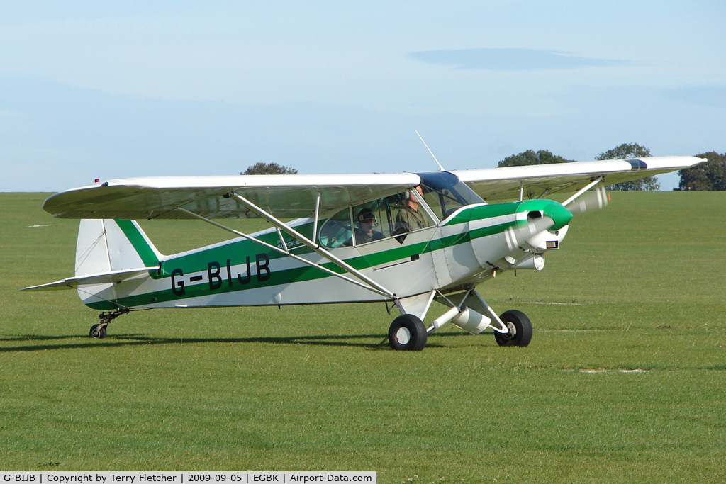 G-BIJB, 1980 Piper PA-18-150 Super Cub C/N 18-8009001, Visitor to the 2009 Sywell Revival Rally