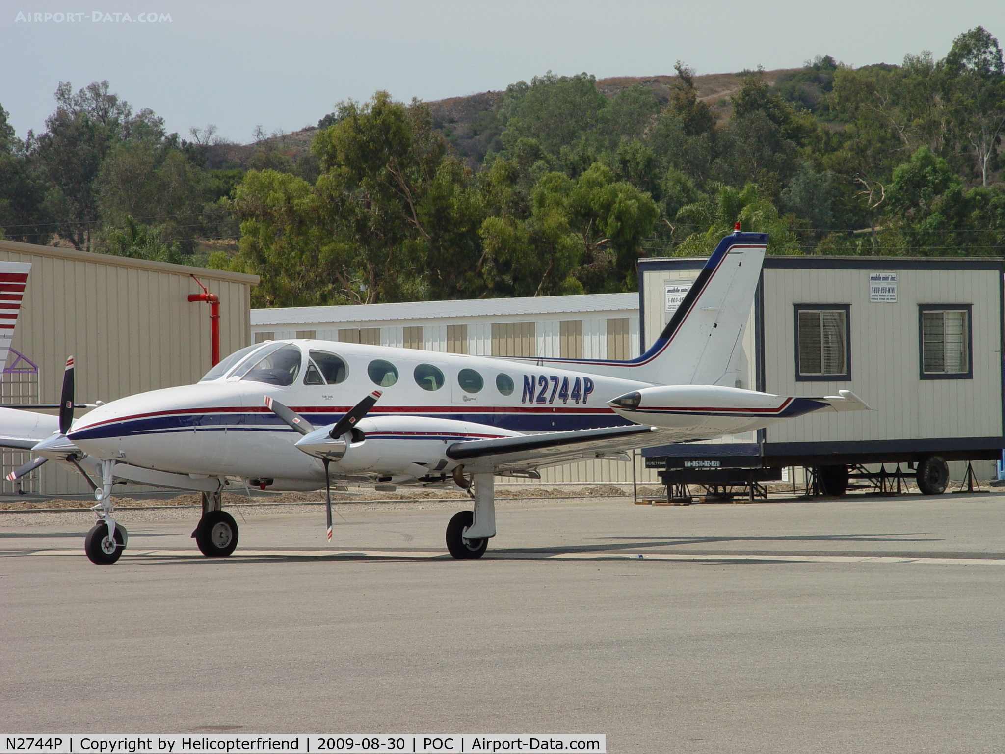 N2744P, 1979 Cessna 340A C/N 340A0941, Parked by Howard Aviation