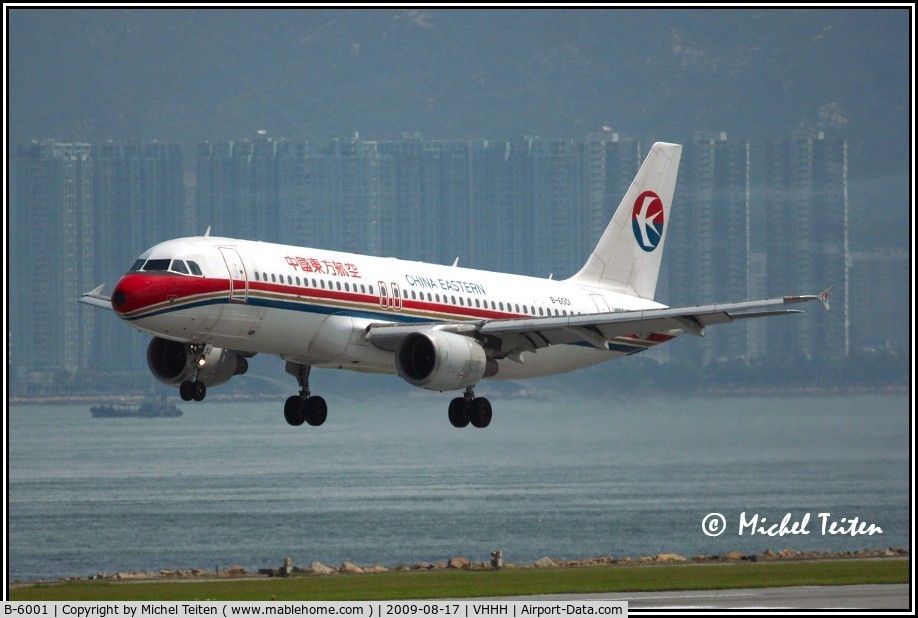 B-6001, 2003 Airbus A320-214 C/N 1981, China Eastern Airlines