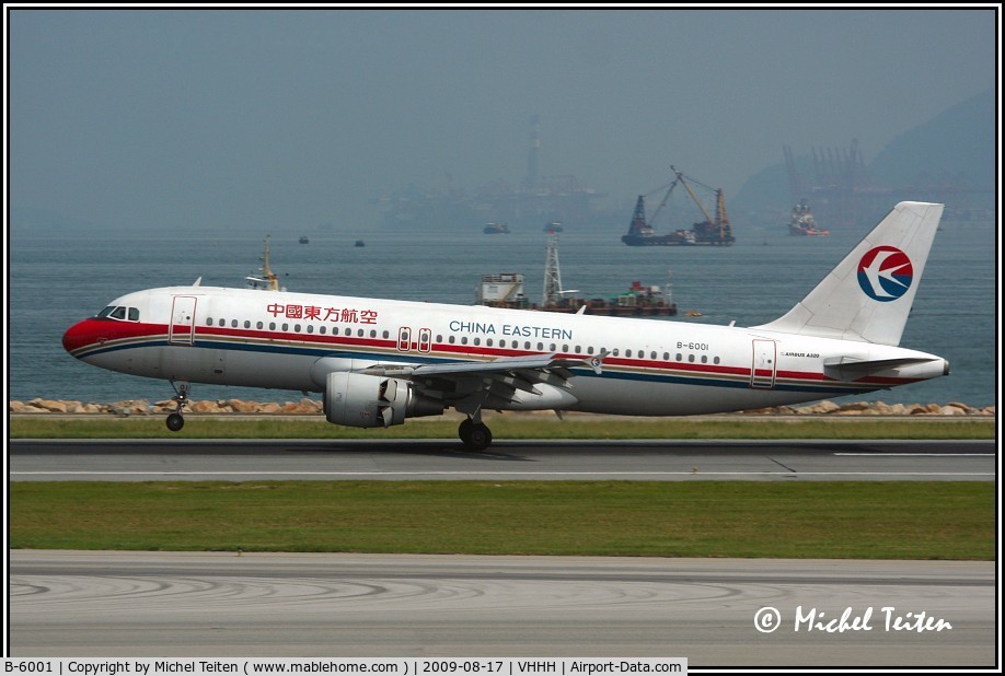 B-6001, 2003 Airbus A320-214 C/N 1981, China Eastern Airlines