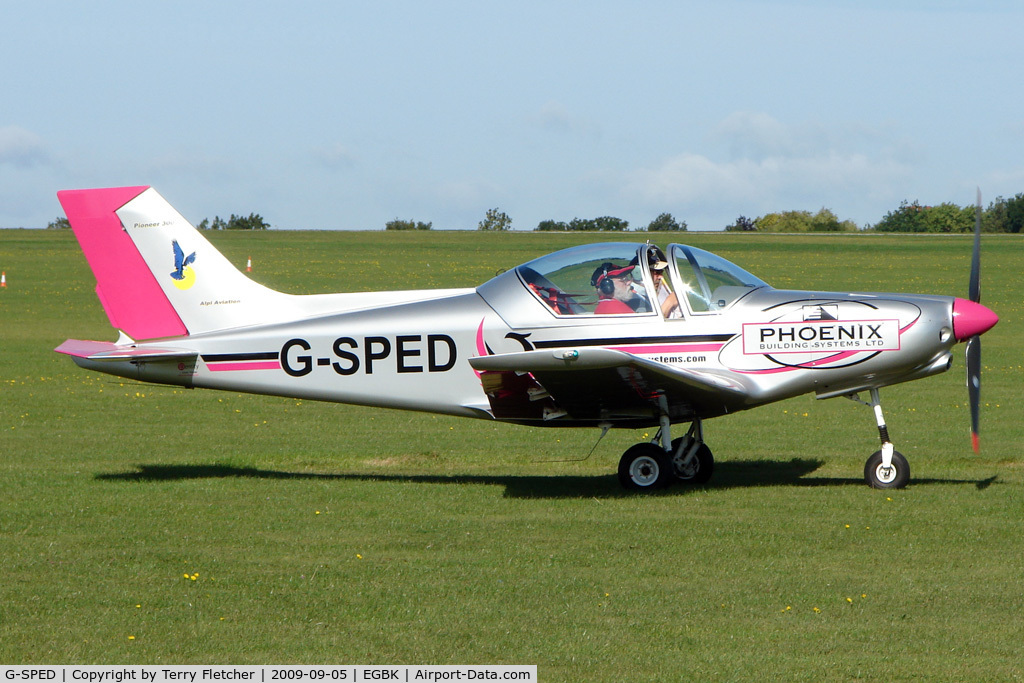 G-SPED, 2008 Alpi Aviation Pioneer 300 C/N LAA 330-14797, Visitor to the 2009 Sywell Revival Rally
