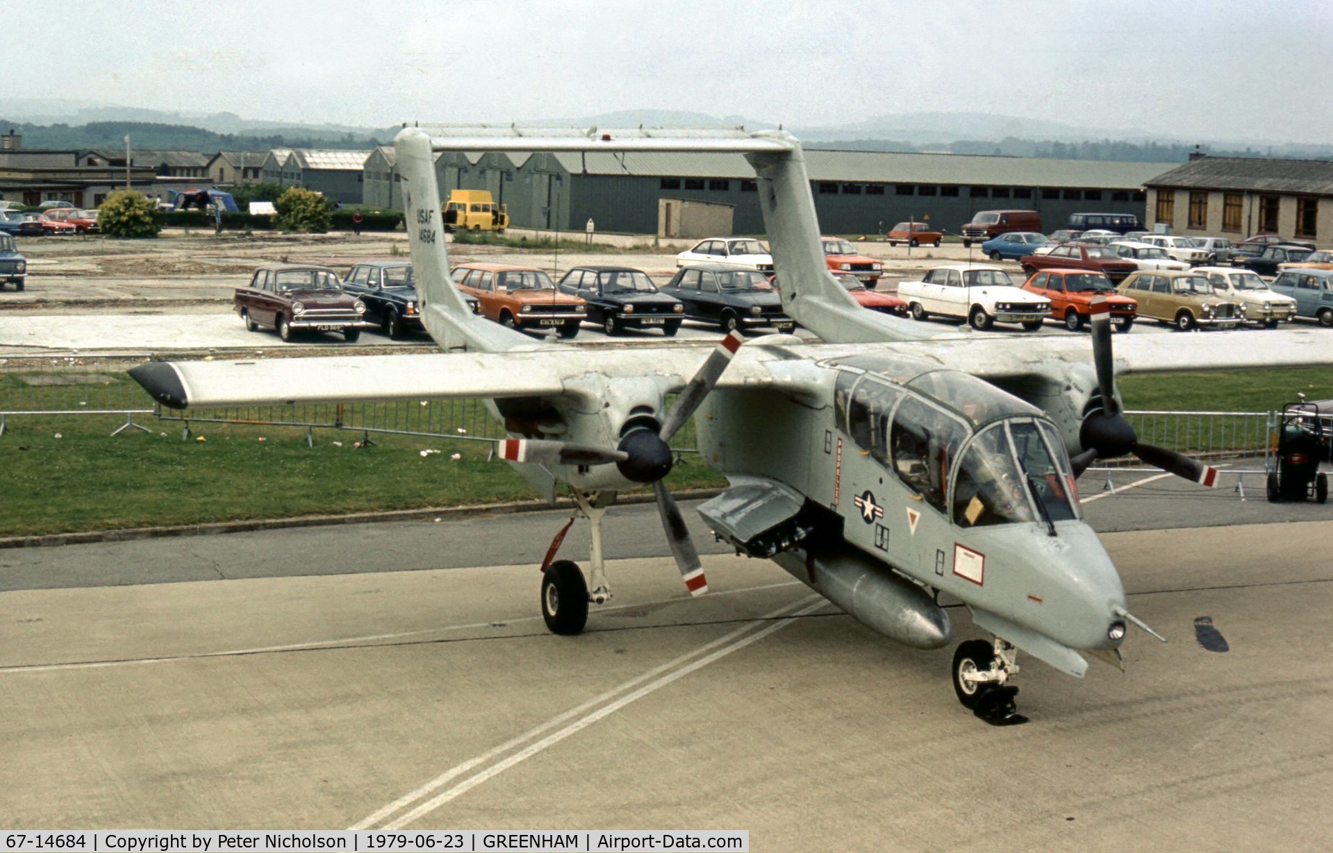 67-14684, 1967 North American OV-10A Bronco C/N 305-92, OV-10A Bronco of the 20th Tactical Air Support Squadron at the 1979 Intnl Air Tattoo at RAF Greenham Common.