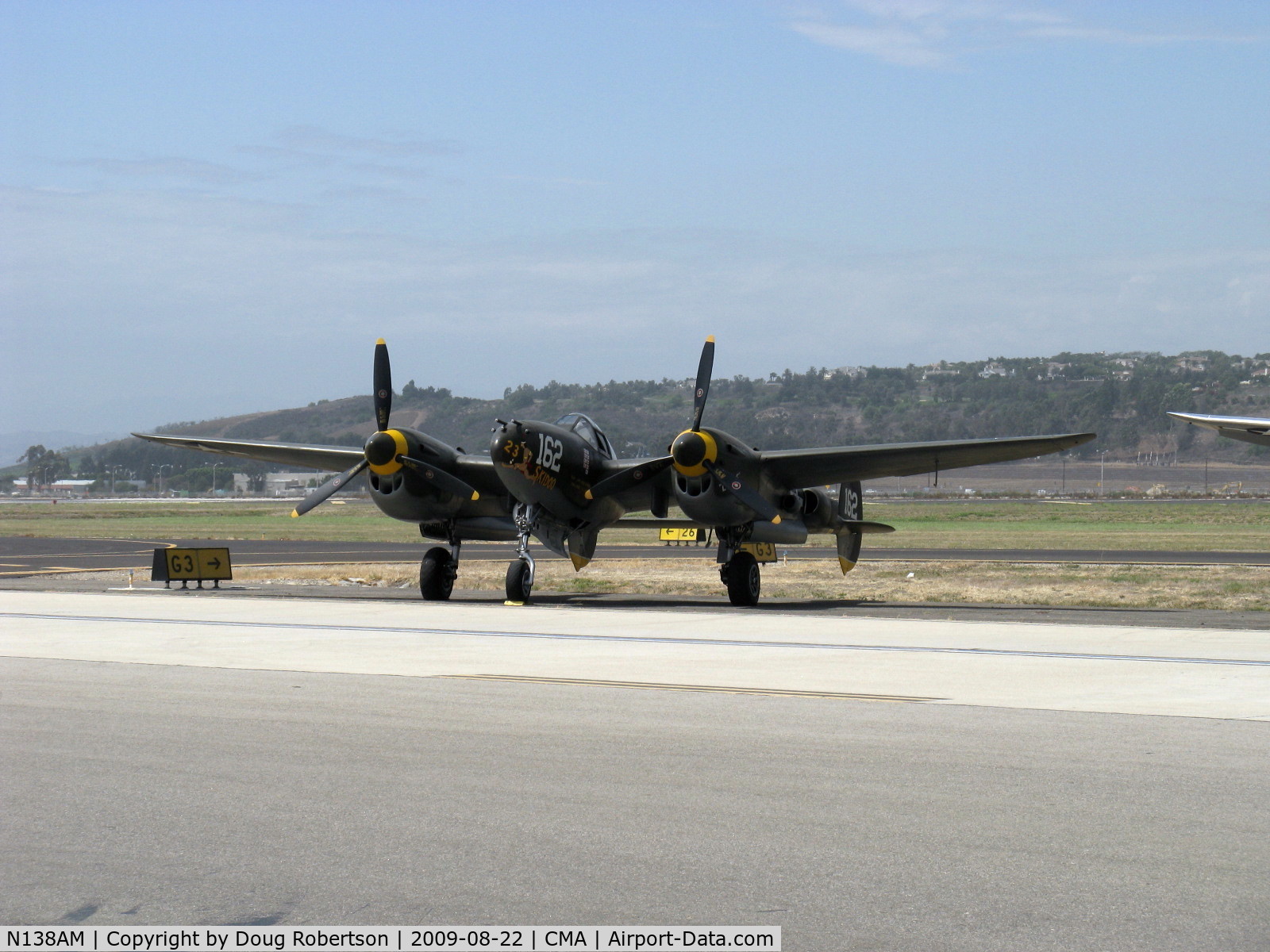 N138AM, 1943 Lockheed P-38J Lightning C/N 44-23314, 1943 Lockheed P-38J LIGHTNING '23 Skidoo', two Allison V1710-89/91 1,425 Hp each.