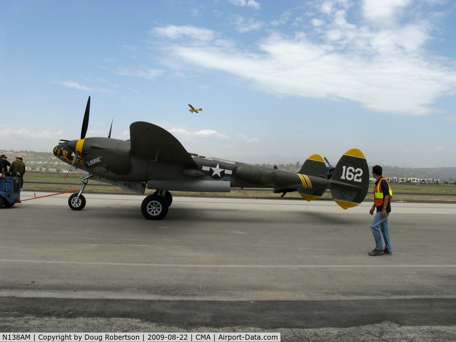 N138AM, 1943 Lockheed P-38J Lightning C/N 44-23314, 1943 Lockheed P-38J LIGHTNING '23 Skidoo', two Allison V1710-89/91 1,425 Hp each, in tow