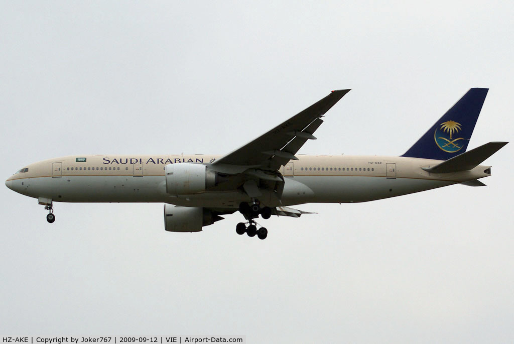 HZ-AKE, 1997 Boeing 777-268/ER C/N 28348, Saudi Arabian Airlines Boeing 777-268(ER)