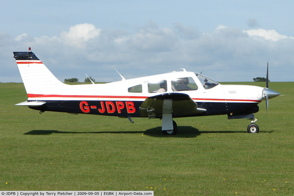 G-JDPB, 1978 Piper PA-28R-201T Cherokee Arrow III C/N 28R-7803024, Visitor to the 2009 Sywell Revival Rally