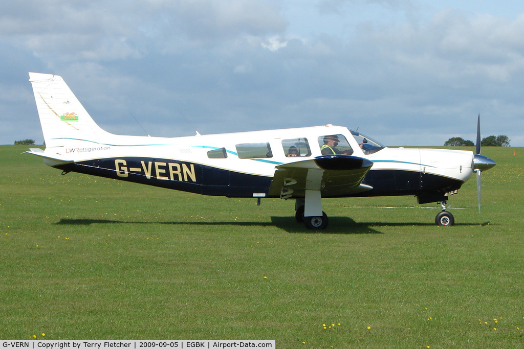 G-VERN, 1976 Piper PA-32R-300 Cherokee Lance C/N 32R-7680151, Visitor to the 2009 Sywell Revival Rally