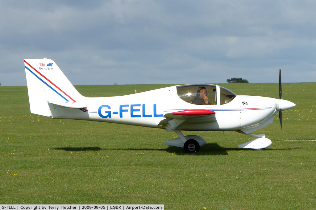 G-FELL, 1998 Europa XS Tri-Gear C/N PFA 247-13208, Visitor to the 2009 Sywell Revival Rally