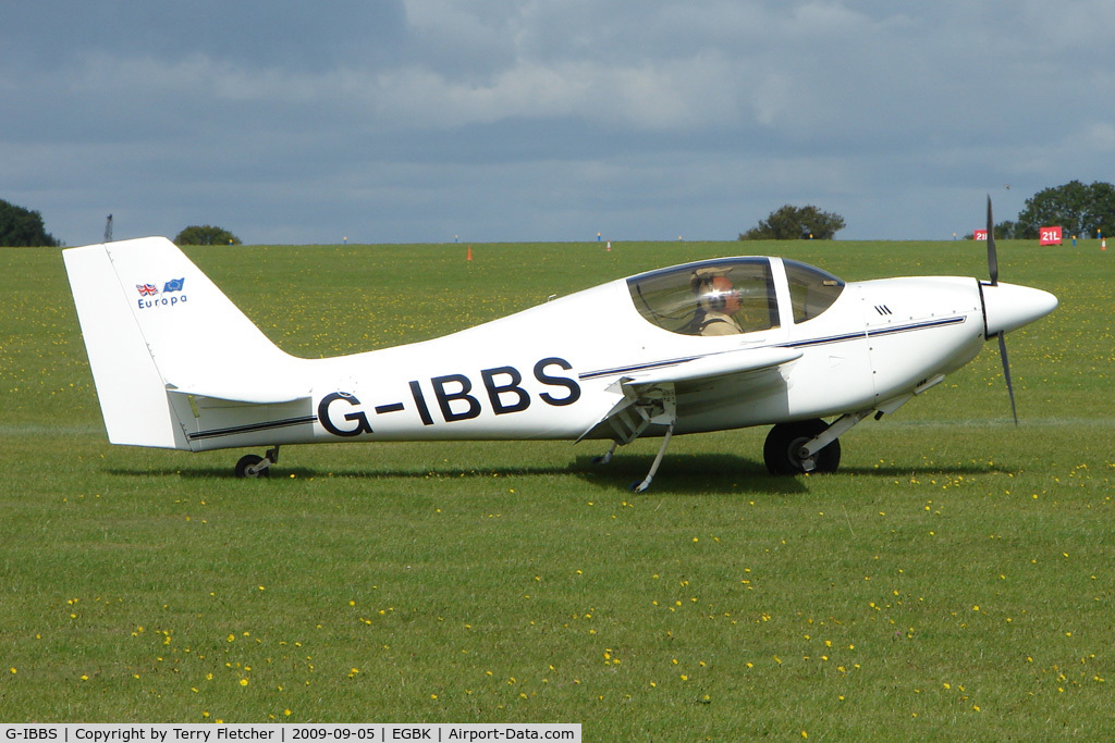 G-IBBS, 1997 Europa Monowheel C/N PFA 247-12745, Visitor to the 2009 Sywell Revival Rally