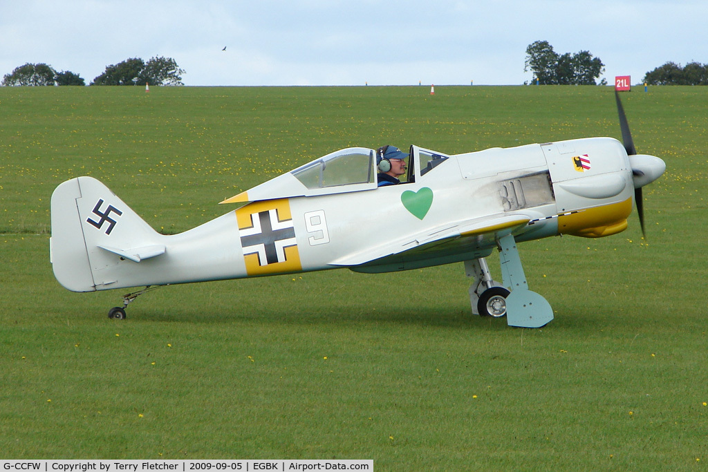 G-CCFW, 2003 WAR Focke-Wulf 190 C/N PFA 081-12729, Visitor to the 2009 Sywell Revival Rally