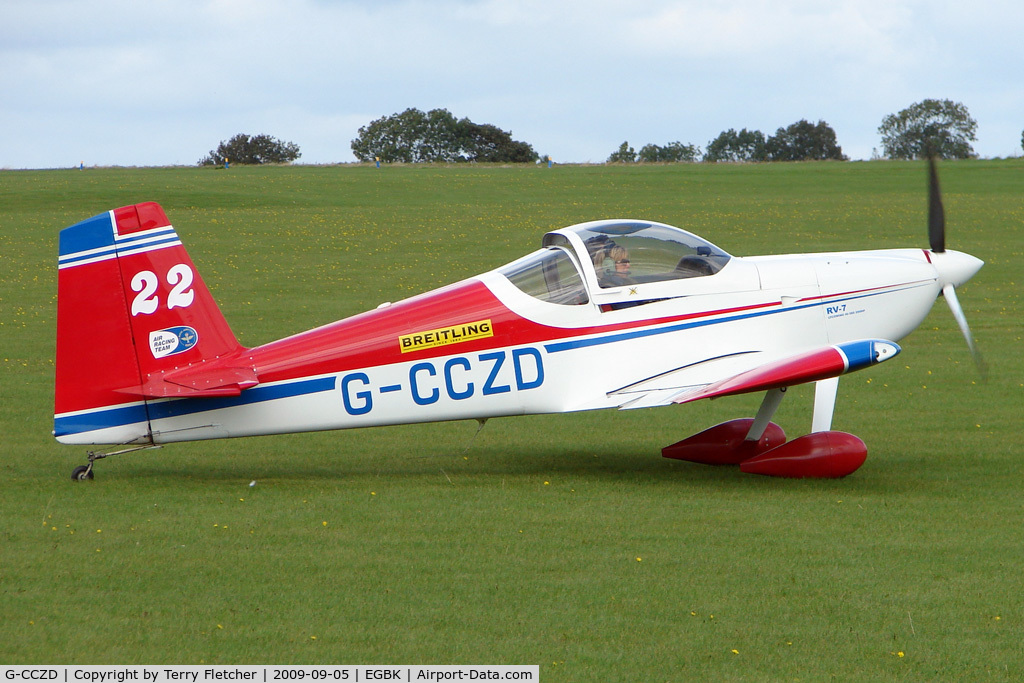 G-CCZD, 2004 Vans RV-7 C/N PFA 323-14087, Visitor to the 2009 Sywell Revival Rally