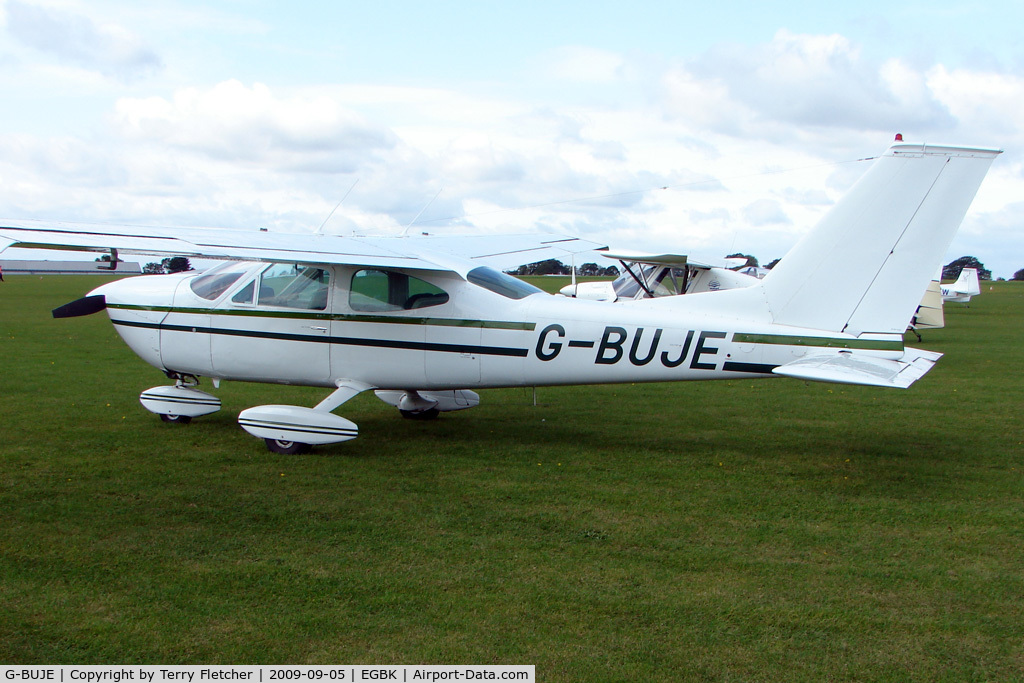 G-BUJE, 1973 Cessna 177B Cardinal C/N 177-01920, Visitor to the 2009 Sywell Revival Rally