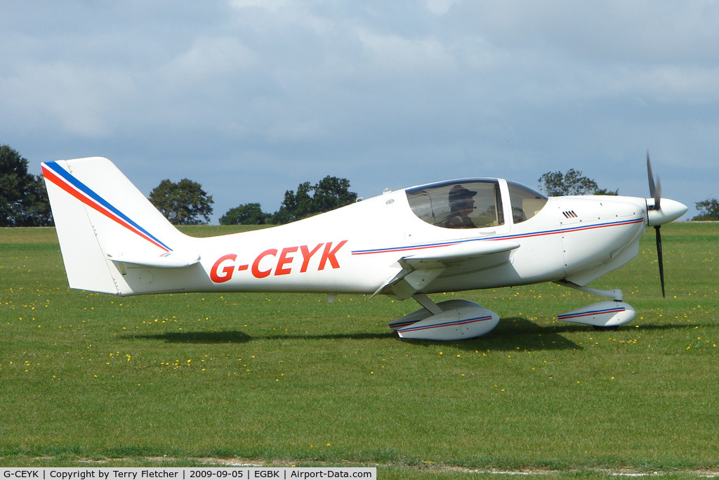 G-CEYK, 2008 Europa XS Tri-Gear C/N PFA 247-14476, Visitor to the 2009 Sywell Revival Rally