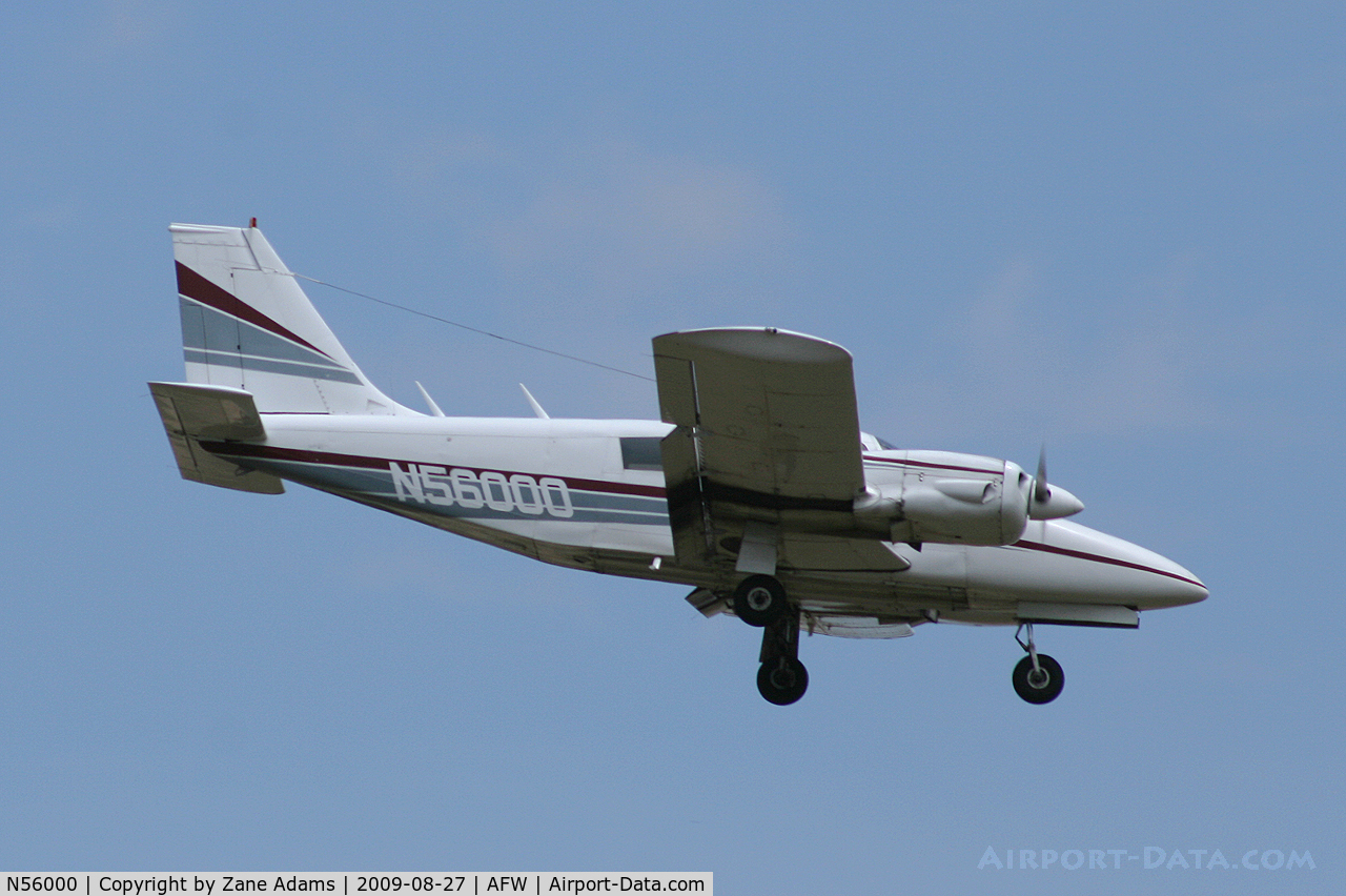 N56000, 1973 Piper PA-34-200 C/N 34-7350270, Landing at Alliance Fort Worth