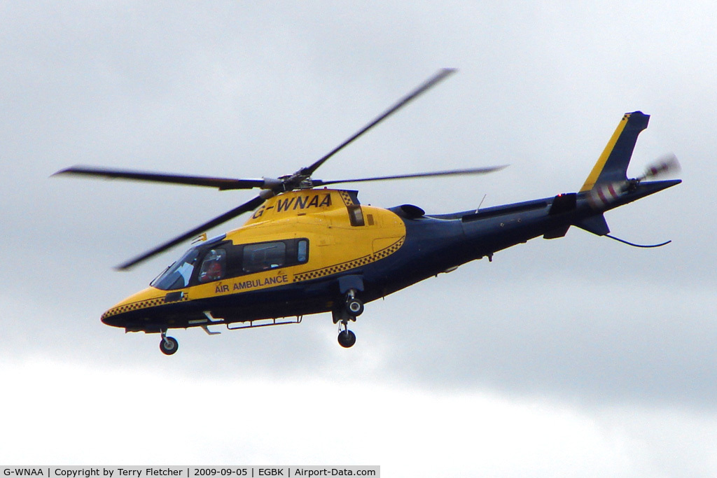 G-WNAA, 2000 Agusta A-109E Power C/N 11090, Brief Visitor to the 2009 Sywell Revival Rally