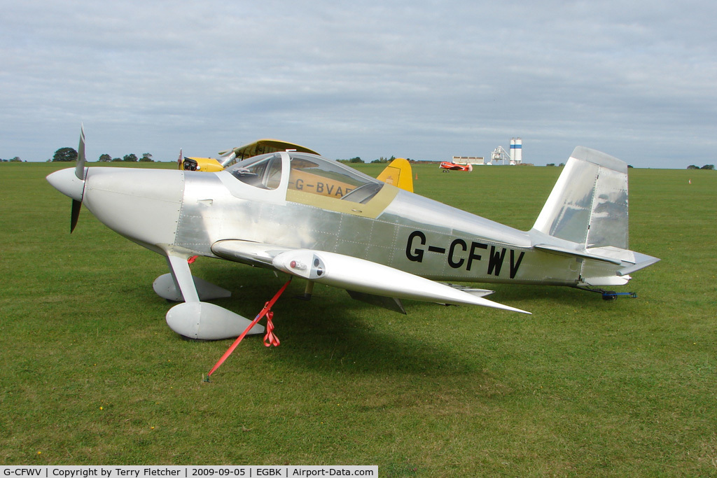 G-CFWV, 2009 Vans RV-7 C/N PFA 323-14428, Visitor to the 2009 Sywell Revival Rally
