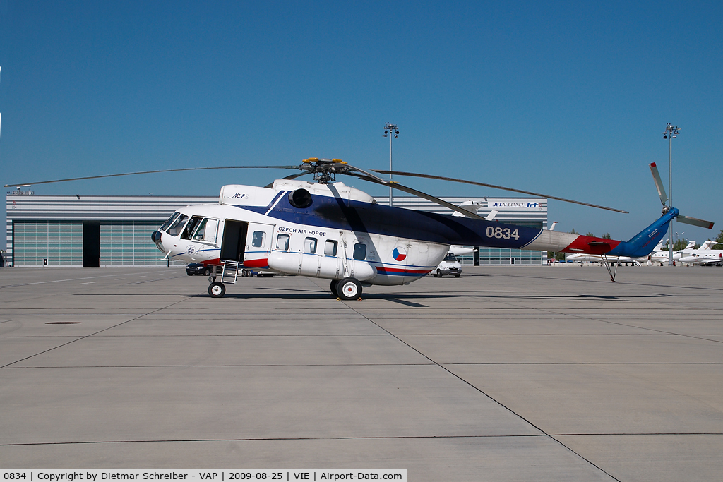 0834, Mil Mi-8S Hip C/N 10834, Czech Air Force Mil Mi8