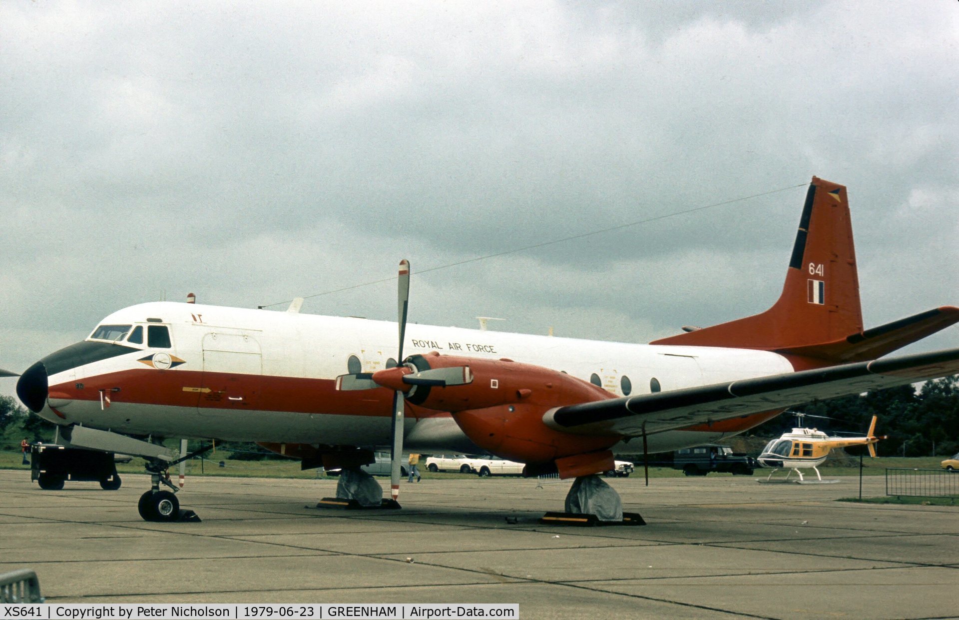 XS641, 1967 Hawker Siddeley HS-780 Andover C1(PR) C/N Set25/BN25, Andover C.1 of 115 Squadron at the 1979 Intnl Air Tattoo at RAF Greenham Common.