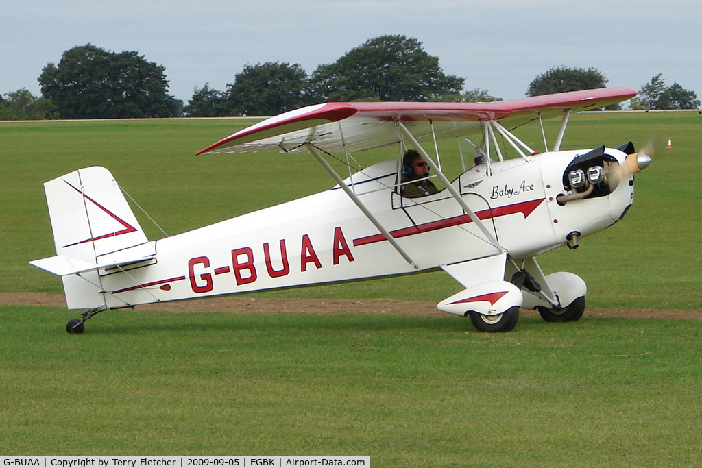 G-BUAA, 1989 Corben Baby Ace Model D C/N 561, Visitor to the 2009 Sywell Revival Rally