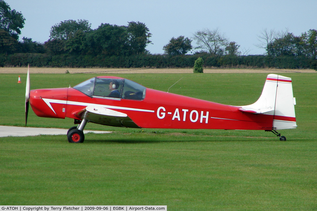 G-ATOH, 1966 Rollason Druine D-62B Condor C/N RAE/612, Visitor to the 2009 Sywell Revival Rally