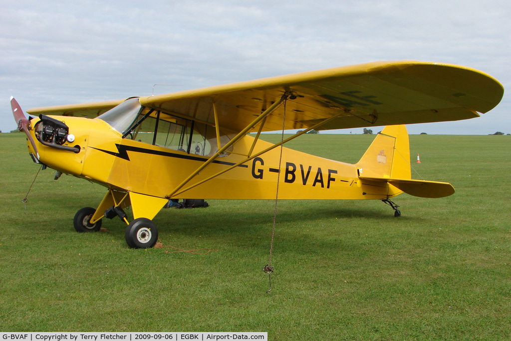 G-BVAF, 1940 Piper J3C-65 Cub Cub C/N 4645, Visitor to the 2009 Sywell Revival Rally