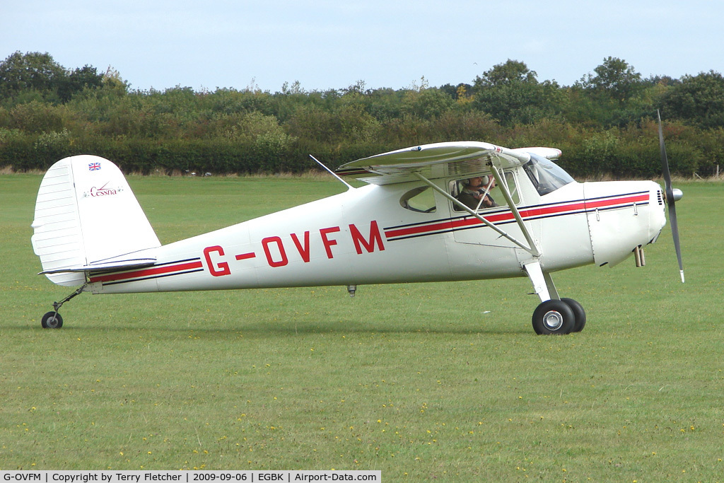 G-OVFM, 1948 Cessna 120 C/N 14720, Visitor to the 2009 Sywell Revival Rally