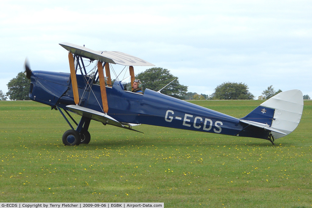 G-ECDS, 1943 De Havilland DH-82A Tiger Moth II C/N 86347, Visitor to the 2009 Sywell Revival Rally