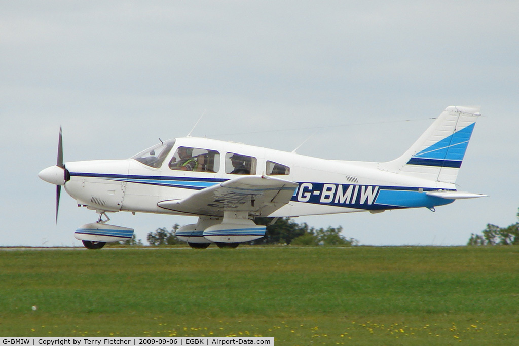 G-BMIW, 1981 Piper PA-28-181 Cherokee Archer II C/N 28-8190093, Visitor to the 2009 Sywell Revival Rally